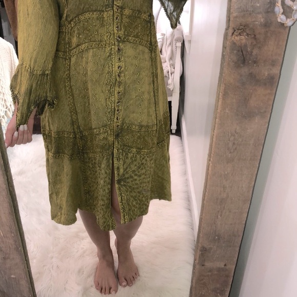 Gorgeous vintage free size boho embroidered dress - Picture 5 of 9